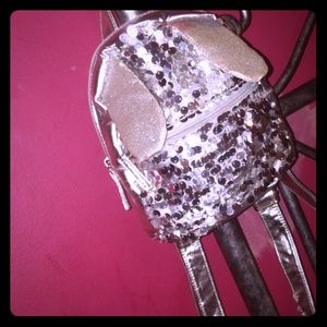 Bunny silver backpack